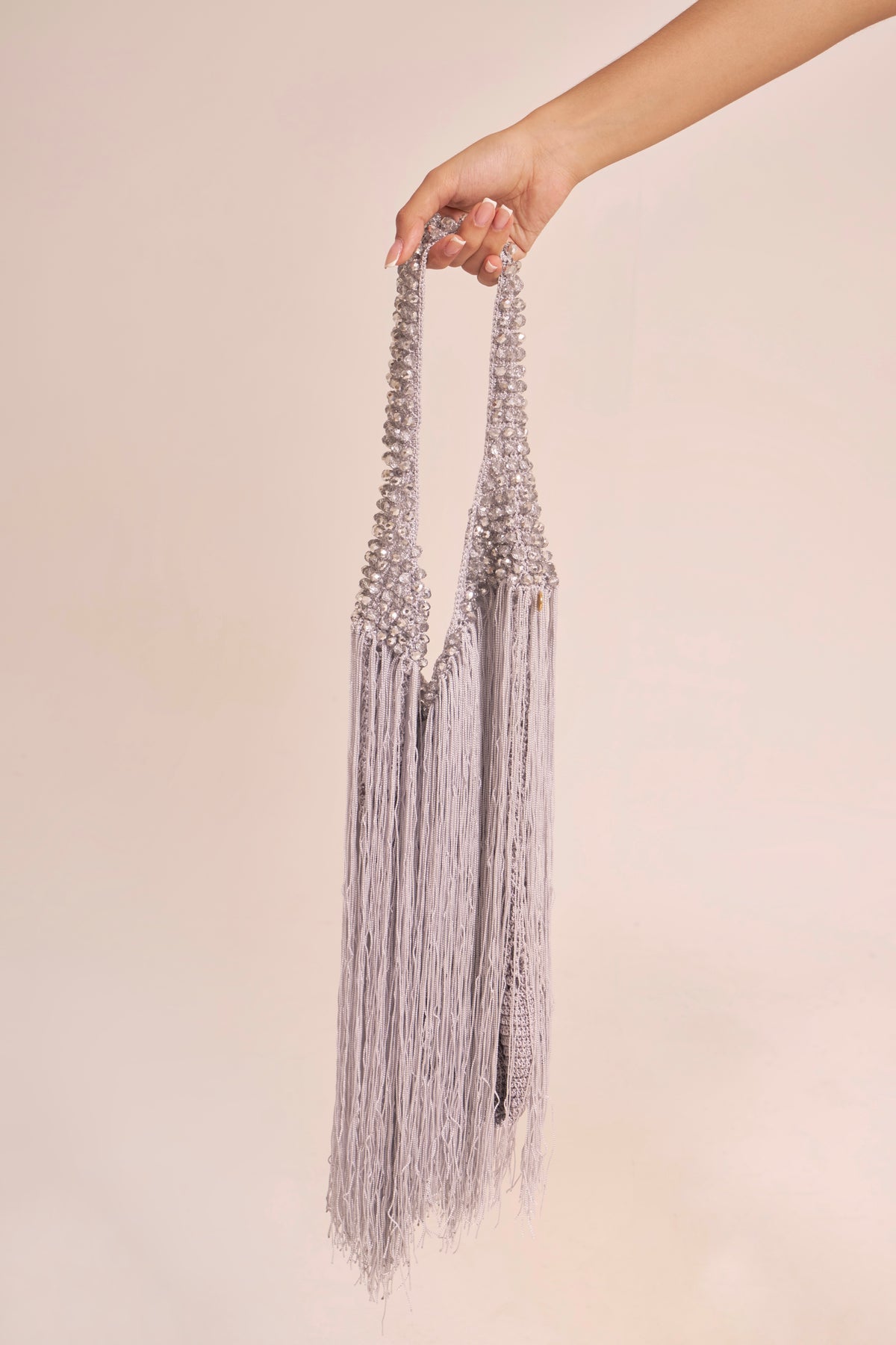 Mochila maxi plateada